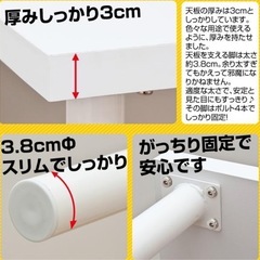 週末安くしました！またまたお値下げ！！！パソコンデスク！フリーテーブル長机　白い作業台　オフィスデスクの画像