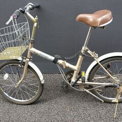 【再掲示】折り畳み自転車 内装変速3段切替 20インチ (キャリーバッグ付)の画像