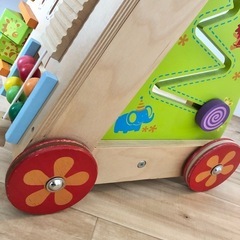 エデュテ　知育　手押し車(パーツ不足あり)の画像