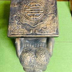 象の置物　花立　レトロの画像