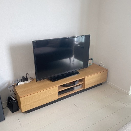 ニトリ テレビボード 150 ローボード レシェンテ ライトブラウン