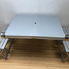 中古 Coleman コールマン アルミ ピクニック テーブル ...