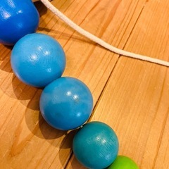 子供　ヘビのおもちゃ　木製　の画像