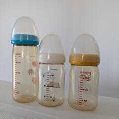 Pigeon　プラスチック　哺乳瓶3本※乳首はありませんのでご注意下さいの画像