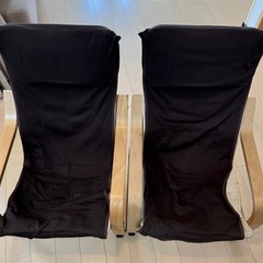イケア　ポエング　子供用パーソナルチェア　2脚セットの画像