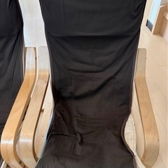 イケア　ポエング　子供用パーソナルチェア　2脚セットの画像