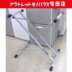 K＆M キーボードスタンド 6段階 プッシュ式 シルバー系 札幌...