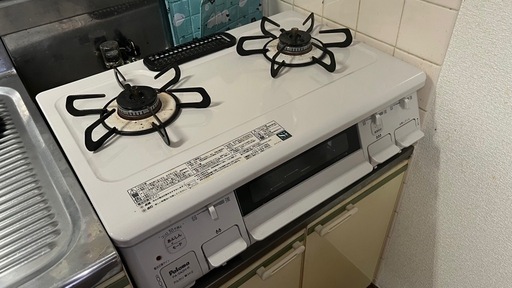 【引渡予定】Paloma ガスコンロ PA-S42H-R 都市ガス用 3年使用 美品 引き取り限定 4/26〜29