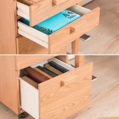 デスクワゴン　引き出し　キャスター付収納　チェスト　の画像