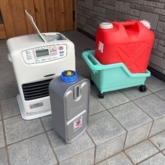 【超備品セット】ダイニチ石油ファンヒーターアンドポリタンク　（使用少　引越し処分）の画像