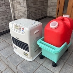 【超備品セット】ダイニチ石油ファンヒーターアンドポリタンク　（使用少　引越し処分）の画像