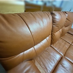 【最終値下げ】電動リクライニングソファ3人掛け　本革　　の画像