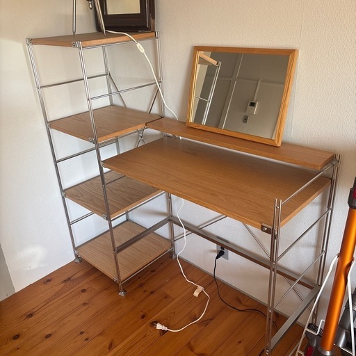 無印良品　テーブル&シェルフ　ユニット