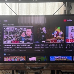 SONY55型液晶テレビ　サイドにスピーカーで迫力ありますの画像