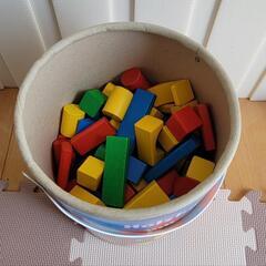 カラー積み木  木製の画像