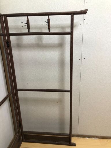 屏風式衣紋掛け 折り畳み インテリア昭和アンティーク稀少