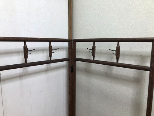 屏風式衣紋掛け 折り畳み インテリア昭和アンティーク稀少