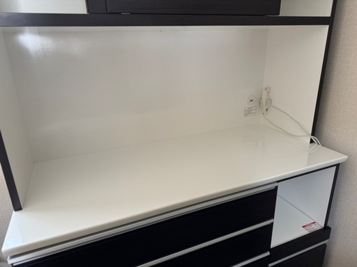 120cm ニトリ レジューム120 食器棚 キッチンボード 家電レンジ収納