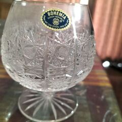 ボヘミアングラス　ハンドカット品の画像