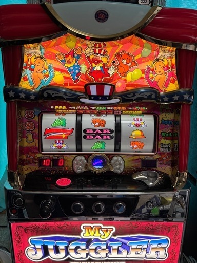 マイジャグラー4 実機　コインレス　データーカウンター付き