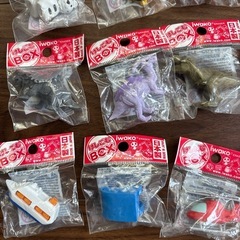 17個セット　消しゴム　けしごむ　日本製　iwako 恐竜　動物　乗り物　果物　色々の画像