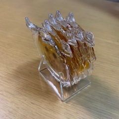 押し花のデザインのブラスティックのコースター中古品の画像