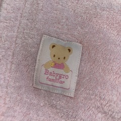 ファミリア　familia 赤ちゃんタオル　ベビータオル　くま　クマ　熊　ピンク　おくるみ　今治タオルの画像