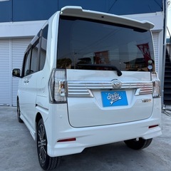 SKY BLUE MOTORです🙇平成28年式　ダイハツ　タントカスタムRS ターボ　フルセグナビTV バックカメラ　前後ドライブレコーダー　両側電動スライドドアの画像