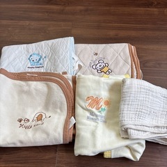 【あげます】ベビー　新生児　赤ちゃん用　マット　マットカバー　毛...