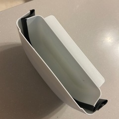 扉に掛ける折り畳みくず入れ ホワイトの画像