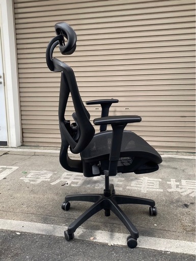 リクライニングワークチェア(フォリスト フットレスト付き BK)