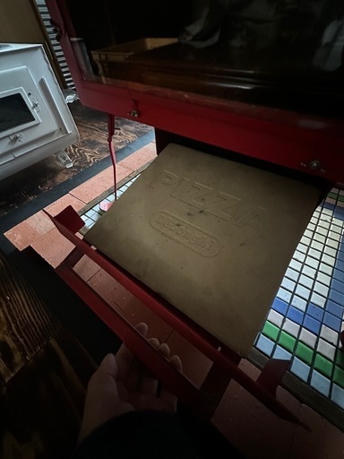 ピザオーブン付き薪ストーブ　新保製作所製