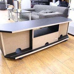 ハヤミ工業 テレビ台 TV-LP1200 幅120×奥33×高38 テレビボード TV台 TVボード ブラック 黒 キャスター付き 札幌市厚別区 厚別店の画像