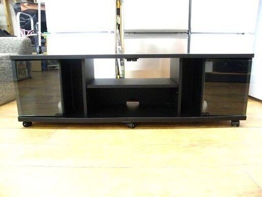 ハヤミ工業 テレビ台 TV-LP1200 幅120×奥33×高38 テレビボード TV台 TVボード ブラック 黒 キャスター付き 札