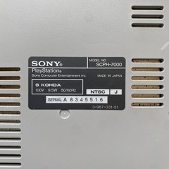 SONY プレイステーション　PS1 ソフトたくさん付きの画像
