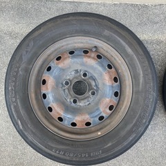 13インチスチールホイール+ホイールカバー×4本(ホイールナット...