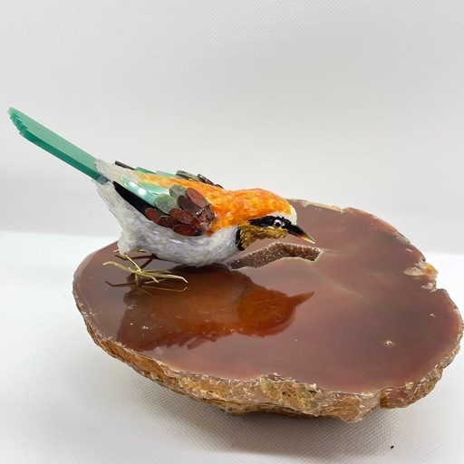 一点限り‼︎瑪瑙&天然石鳥　訳あり品の瑪瑙&鳥はプレゼント