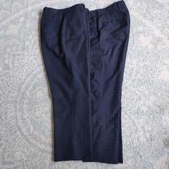 (決まりました)福岡市中学校　制服　スラックス　夏冬2枚セット　...