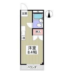 🌈😳初期費用5万円パック＆フリーレント1ヶ月付き😳🌈京王堀之内駅徒歩8分🎶賃料39,000円🌟南向き🌞17.95㎡の1Rです😍💕の画像