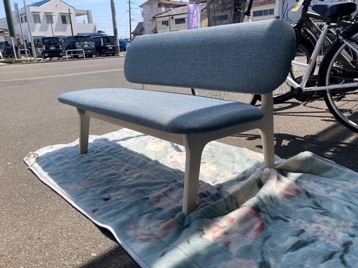 ニトリ　リビングダイニング2人用チェア(リラックス WW/GY)  リサイクルショップ宮崎屋　佐土原店　25.4.6F ニトリ リビングダイニング2人用チェア(リラックス WW/GY) リサイクル
