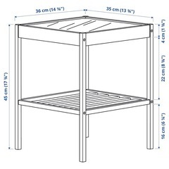 IKEA ベッドサイドテーブル　の画像