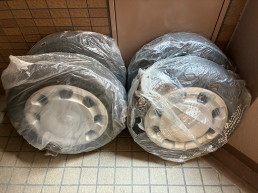 ダンロップ　エナセーブ　185/60r15 ec300+　84H 鉄ホイール　カバー付き　4本セット