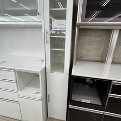 ★ジモティ割あり★  食器棚 白 H178×D39.5×W30 ...