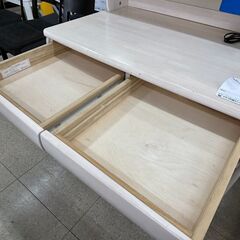 ★ジモティ割あり★ 奥本木工所 学習机セット ホワイトオーク H119.5×D66.6×W101.4 クリーニング済み TJ11332の画像