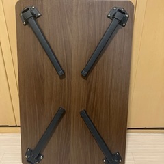 ローテーブル　茶色　折りたたみ式の画像