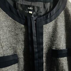 INED イネド ノーカラージャケット アンゴラ混 フォーマル ジャケットの画像