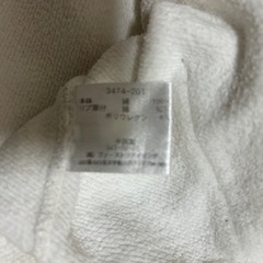 UNIQLO ホワイト フード付きパーカー Mの画像