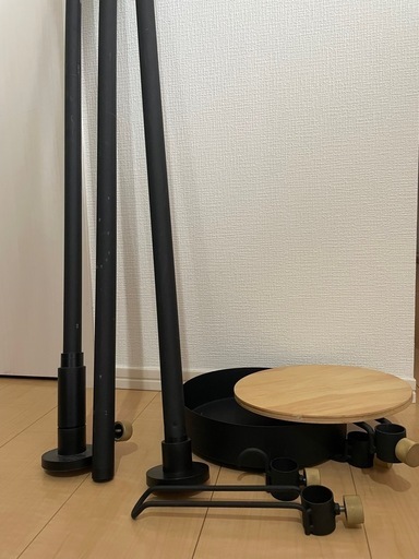 DRAW A LINE モリモリツリーセットテンションロッド×1 テーブル×1 フックA×1 フックB×1 トレイ×1 マットブラック