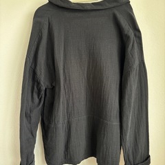 エコロコ　ダブルガーゼジャケット　M 黒の画像