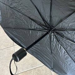 乗用車用　車サンシェード　日差しカットに　傘のように開いて使いやすいですの画像